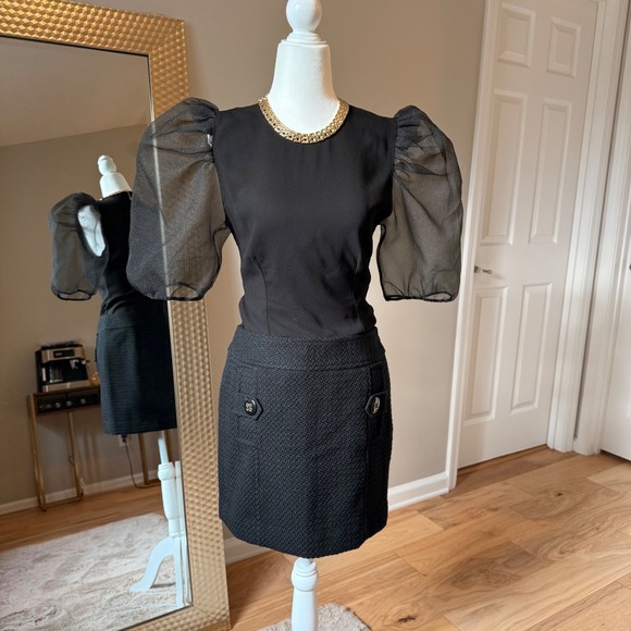 Banana Republic Black Textured Mini Skirt - Picture 4 of 15